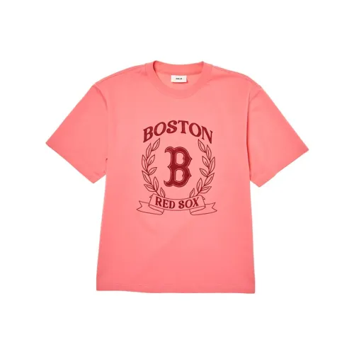 MLB Varsity Boston Red Sox T Shirt Unisex Pink
