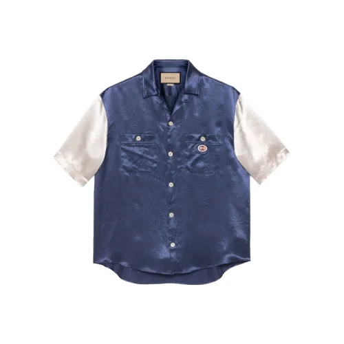 GUCCI Shirts Men Blue