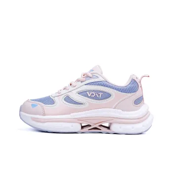 VOIT Cushioning, Slip Resistant, And Breathable Low Top Casual Sprint Running Shoes Women's Pink Colorful Blue