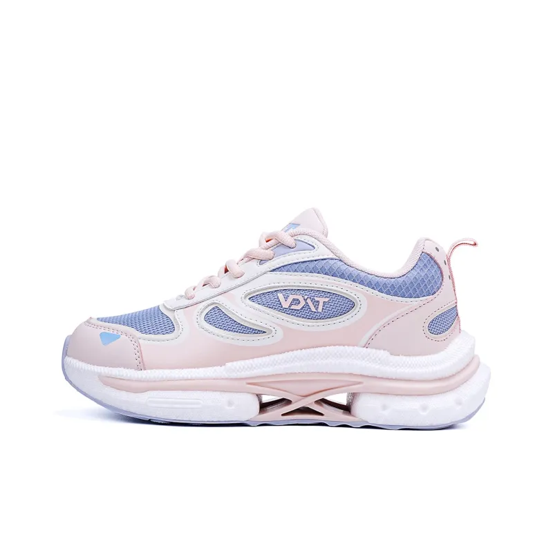 VOIT Cushioning, Slip Resistant, And Breathable Low Top Casual Sprint Running Shoes Women's Pink Colorful Blue-0