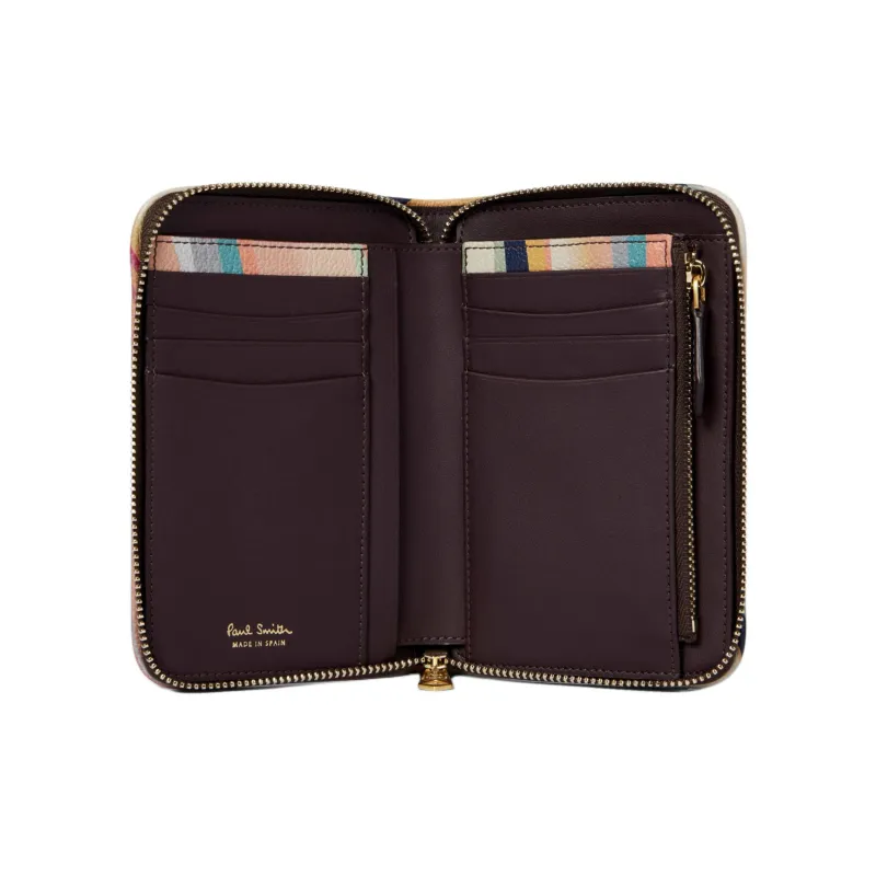 Paul Smith Leather Wallet Medium Size Women's Burgundy Red-2
