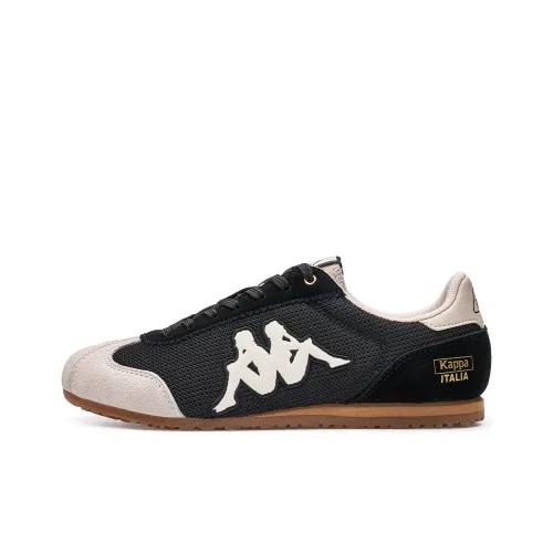 Kappa O.Lite70 Back to Back Anti Slip Wear Resistant Low Top Skateboard Shoes Unisex Black