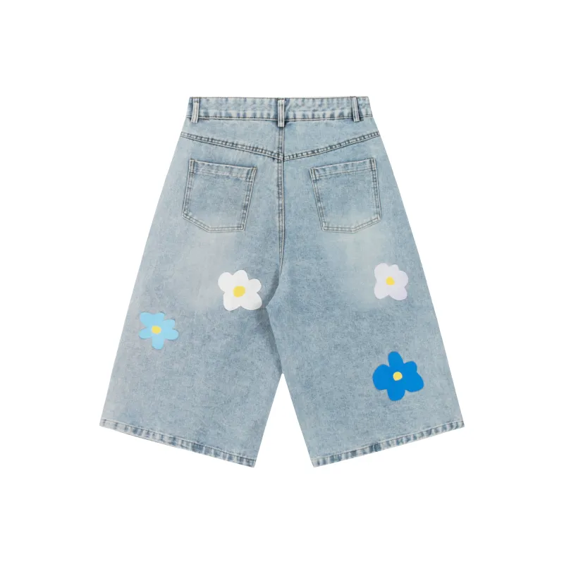BEAR UNION Denim Shorts Unisex Blue-1
