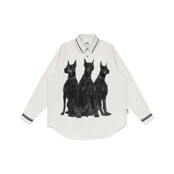 EMPTY REFERENCE Doberman Series Shirt Unisex Light Gray