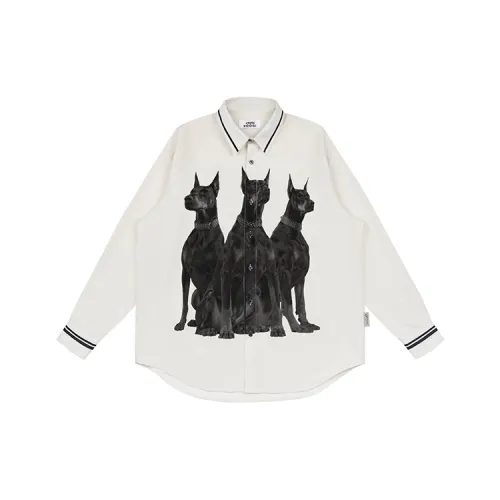 EMPTY REFERENCE Doberman Series Shirt Unisex Light Gray