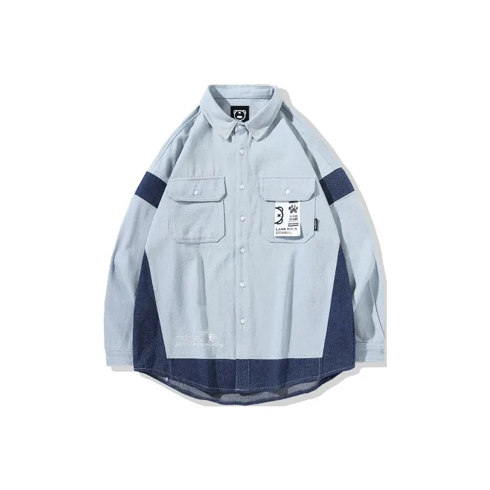 LAMLICKA Shirts Unisex Blue-0