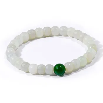 LIBI Hetian Jade Bracelets Green Jade Unisex