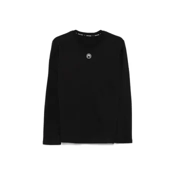 Marine Serre Long sleeved Cotton T shirt