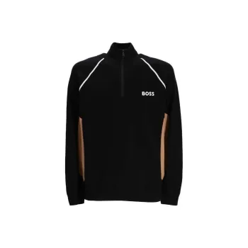 HUGO BOSS Logo embroidered Colour block Sweater