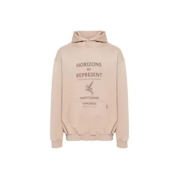 REPRESENT Logo print Cotton Hoodie