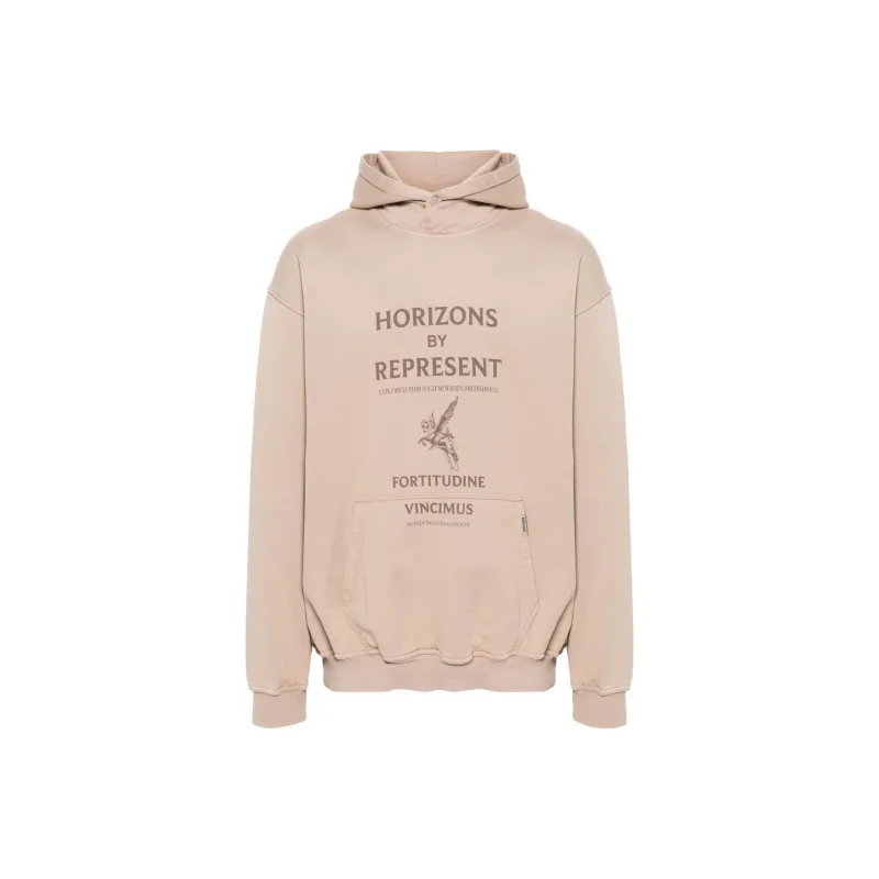 REPRESENT Logo print Cotton Hoodie-0