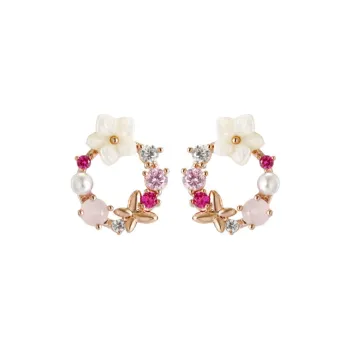 QUIET LOVE Alloy Stud Earrings Women's