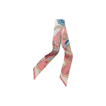 HERMES Silk Scarves Women's Pink