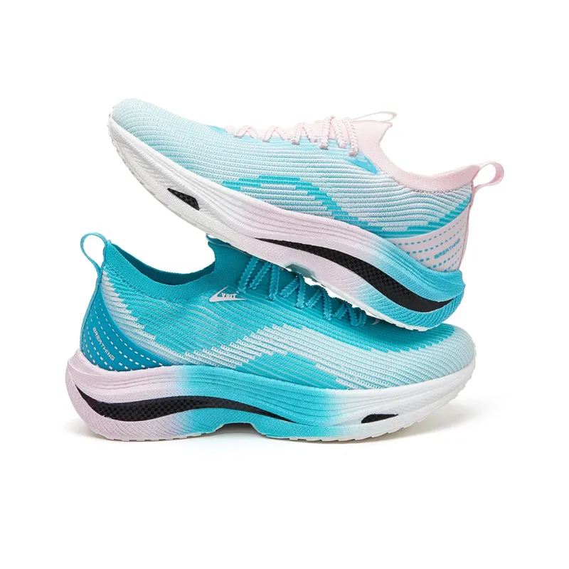 VOIT Running Shoes Unisex Low Top Left Pink Blue-2