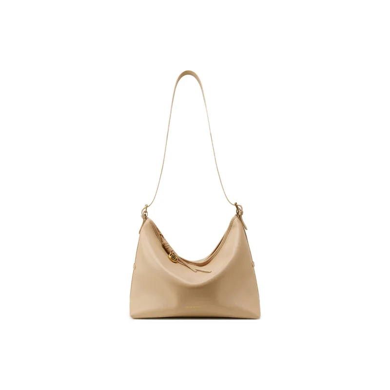 PIERRE CARDIN Cow Split Leather Shoulder Bag Regular Women's Apricot-0