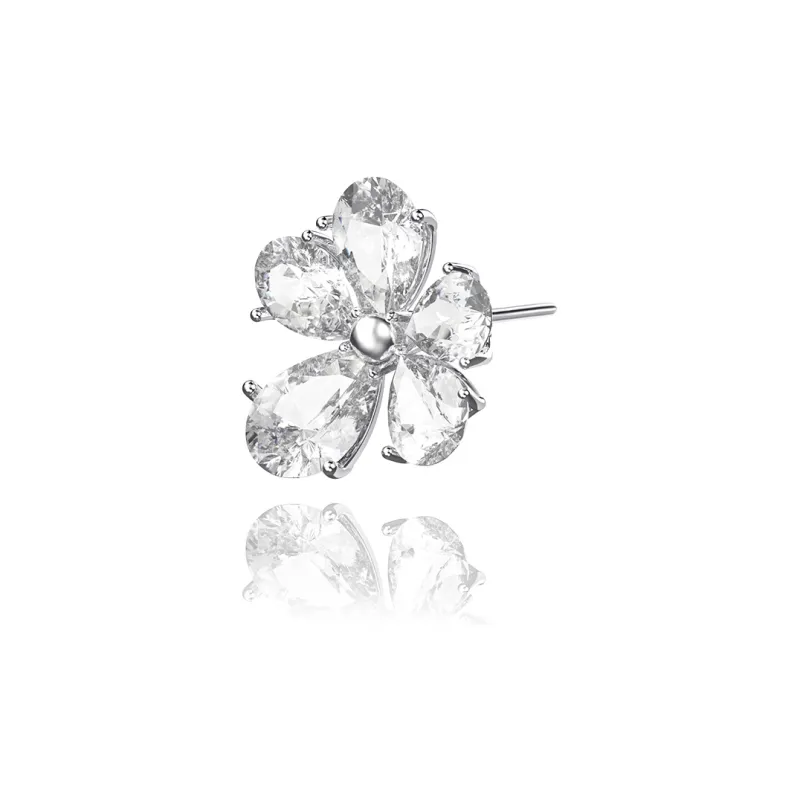 RAWNESS 925 Sterling Silver Stud Earrings Women's-5