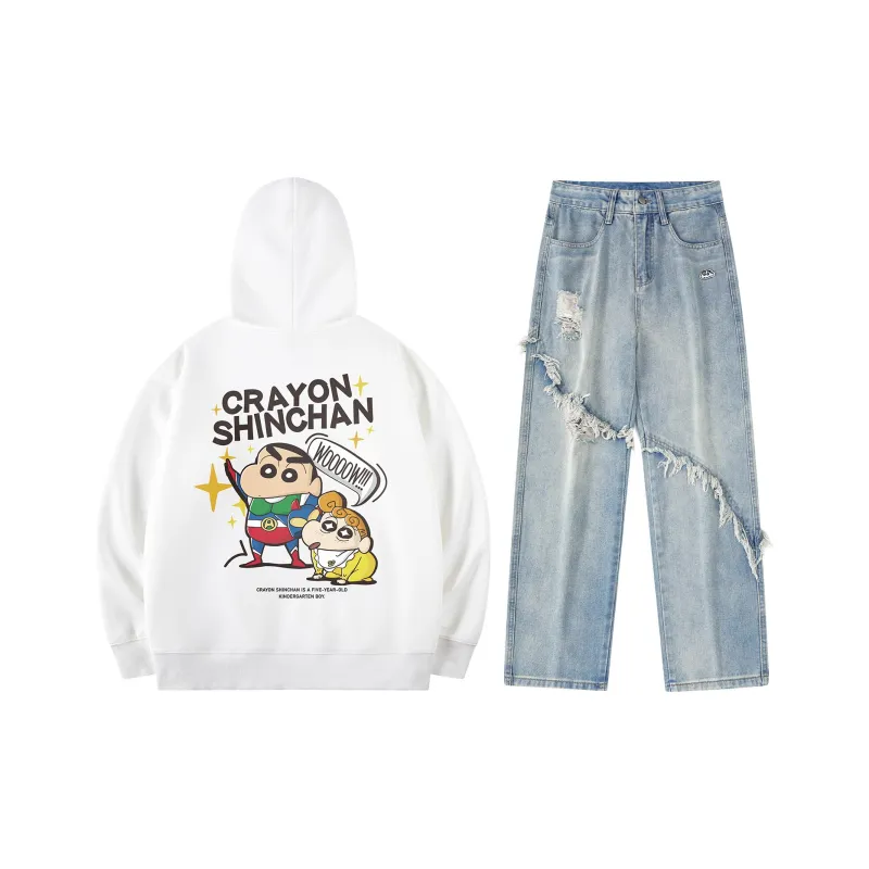 Crayon Shinchan Sweatshirt Set Unisex-31