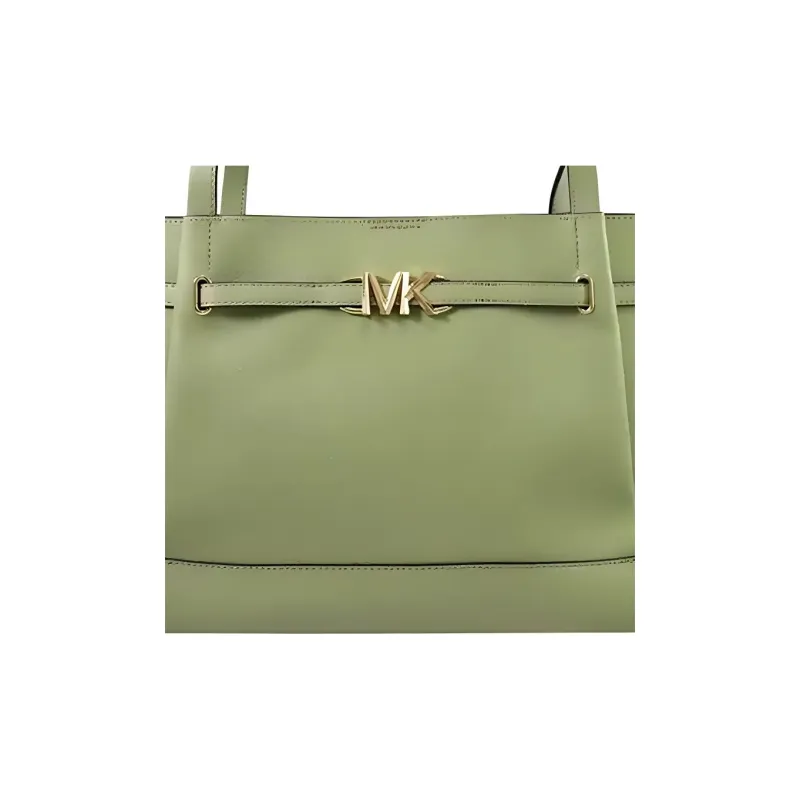 MICHAEL KORS Cow Leather Tote Bag Shopping Bag Women's Light Sage-4