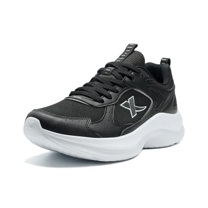 XTEP Breathable And Wear resistant Low Top Casual Running Shoes Women's Black-1