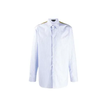 VERSACE Maxi Chain Striped Shirt
