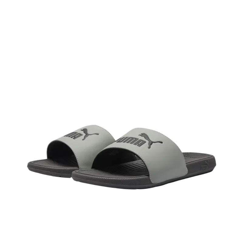 PUMA Cool Cat 2.0 Slip Resistant Slide Slippers Men's Smoky Gray-2