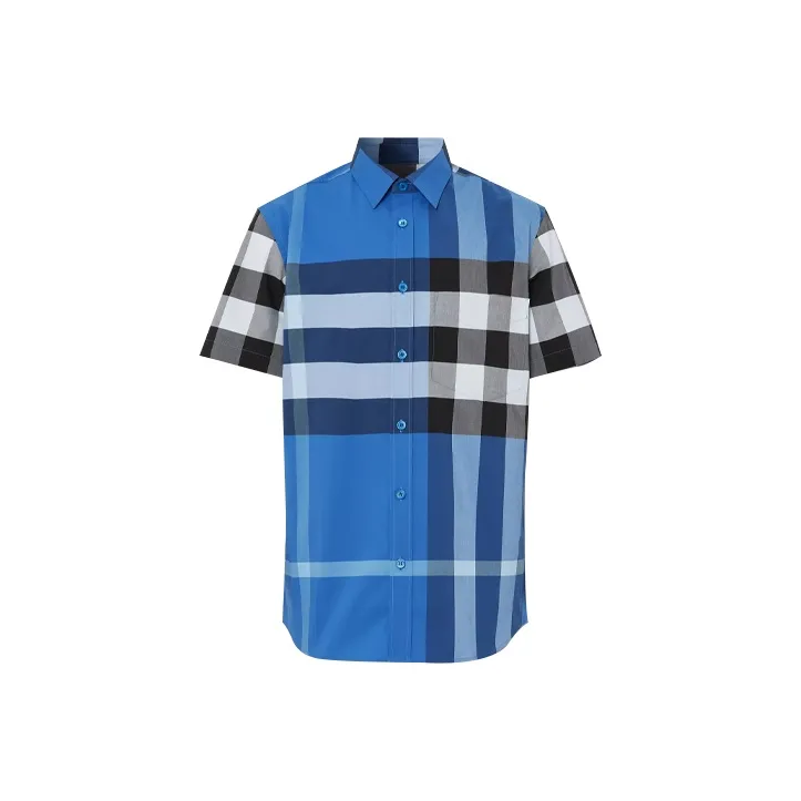 Burberry Shirt Men's Dark Sky Blue-0