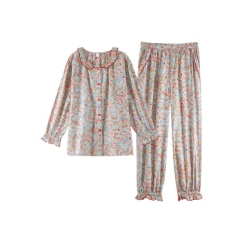 ZumashL Pajama Set Women's Floral Shadow