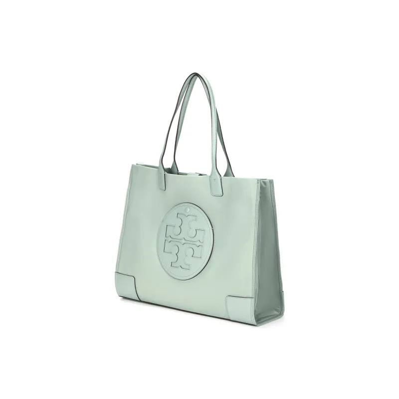 TORY BURCH Ella Nylon Tote Bag, Shopping Bag, Handbag, Shoulder Bag Medium Size Women's Green-1