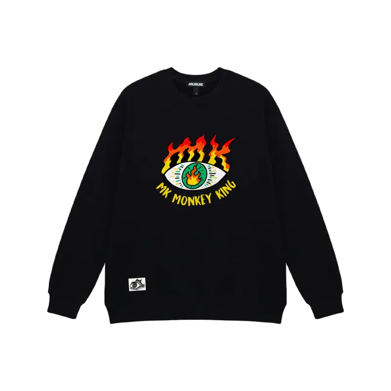 MK MONKEY KING Sweatshirt Unisex Black-0