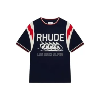 RHUDE Logo Lightning Ringer Tee