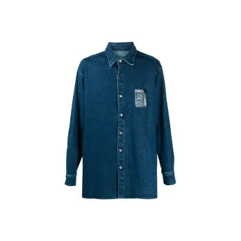 RAF SIMONS Shirts Men Blue