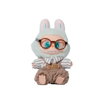 [Dress Up Doll] POP MART THEMONSTERS BABY BEAR, WRONG Hang Tag Box Labubu Vinyl Sitting Party, 15cm In Height