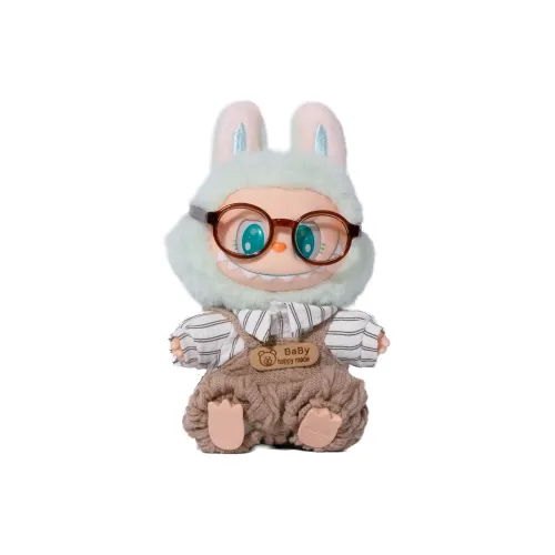 [Dress Up Doll] POP MART THEMONSTERS BABY BEAR, WRONG Hang Tag Box Labubu Vinyl Sitting Party, 15cm In Height