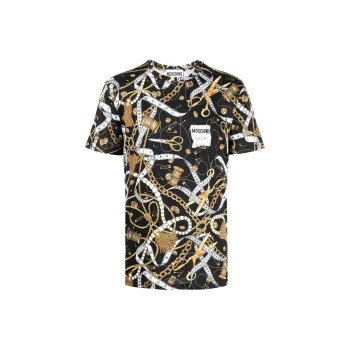 MOSCHINO Motif Printed Crewneck T Shirt