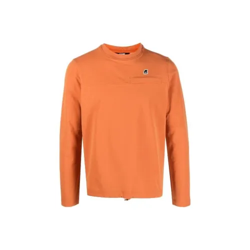 K WAY Logo patch Crew neck Sweatshirt