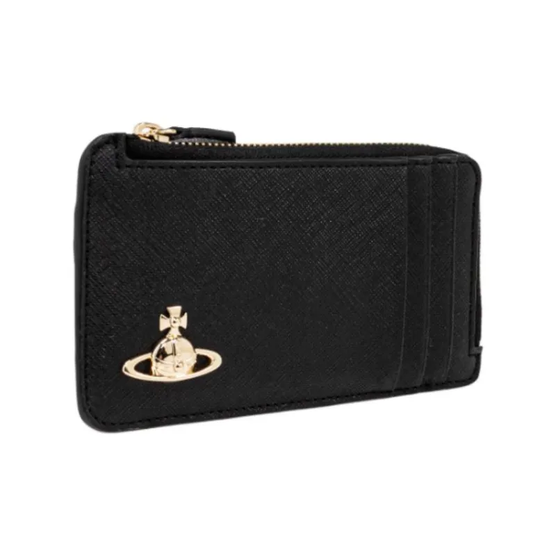Vivienne Westwood Orb Plaque Zipped Card Holder-1