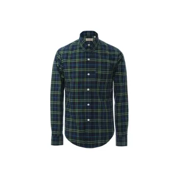 Burberry Shirt Men's Blue Green Plaid