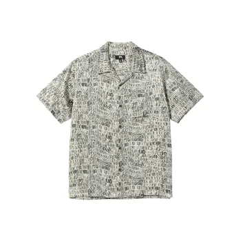 Stussy Croc Pattern Silk Shirt