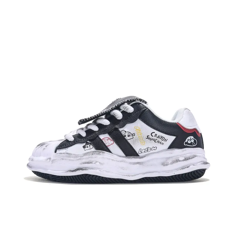 SHINCHAN x Jifffly Coverage Slip Resistant And Abrasion Resistant Low Top Skateboard Shoes Women's-1
