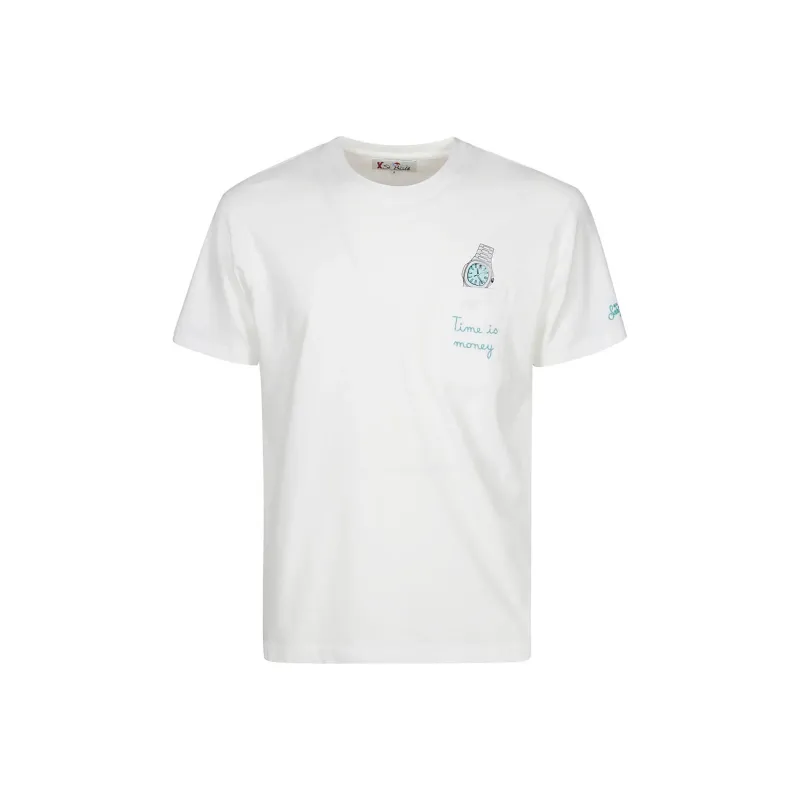 MC2 Saint Barth Time Is Money Embroidered T-SAhirt-0