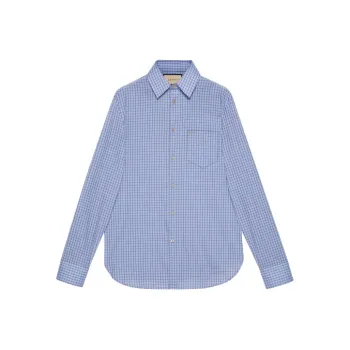 GUCCI Shirts Men Blue