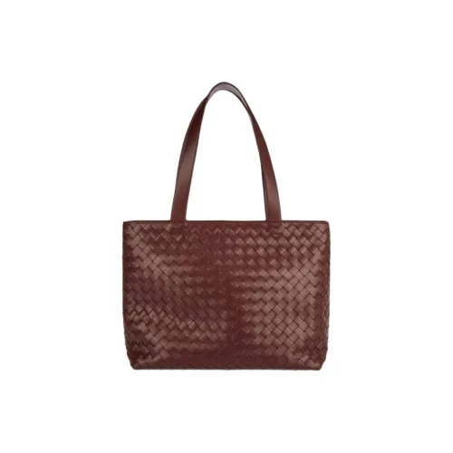 Bottega Veneta Calfskin Tote Bag, Shopping Bag, Shoulder Bag Small Size Men's Burgundy