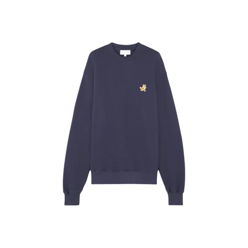 Maison Kitsune Speedy Fox Patch Crewneck Sweatshirt-0