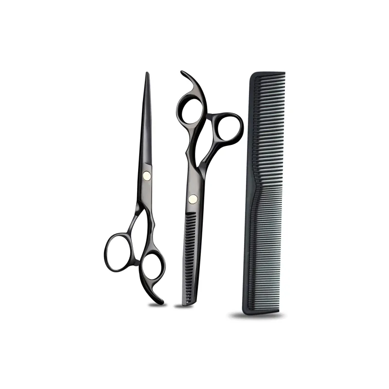 Oukaiman Xuanhuo Black Scissors Multicolor Blue Hairdressing Scissors Haircut Scissors Set Hairdressing-3