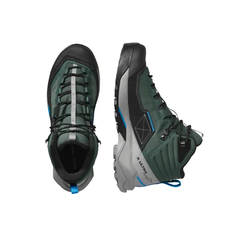 SALOMON X Ultra ALPINE High Top Hiking Shoes Men's Green-3