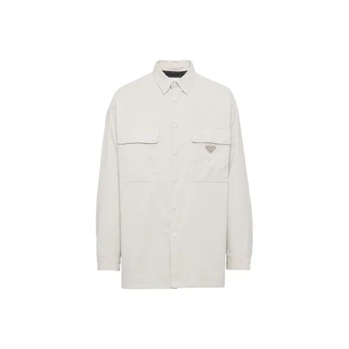PRADA Shirts Men Milk White