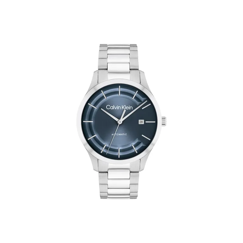 CALVIN KLEIN Knight Wrist Watch Automatic Mechanical Movement Steel Strap 40mm Blue Dial Unisex-0