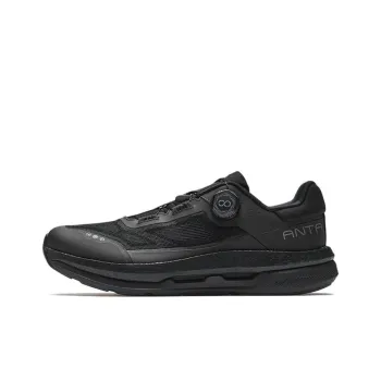 Anta Ten Thousand Miles Cushioning, Wear Resistant Low Top Training Shoes Men's Basic Black
