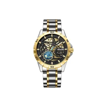 LIBER AEDON Mechanical Movement Cut Out Dial Men's Watches