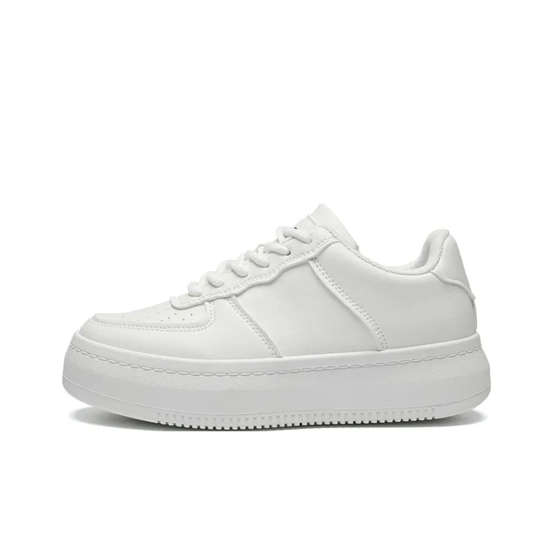 ZHR Platform White Sneakers Wear resistant And Lightweight Low Top Skateboard Shoes Women's-0